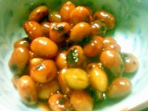 大豆でしょうゆ豆